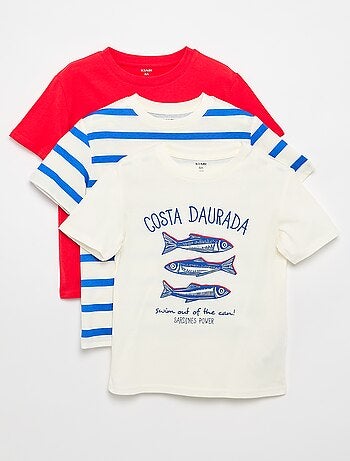 Pack de 3 camisetas de algodón