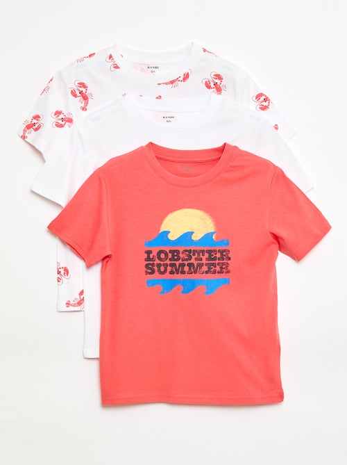 pack de 3 camisetas de algodón - Kiabi