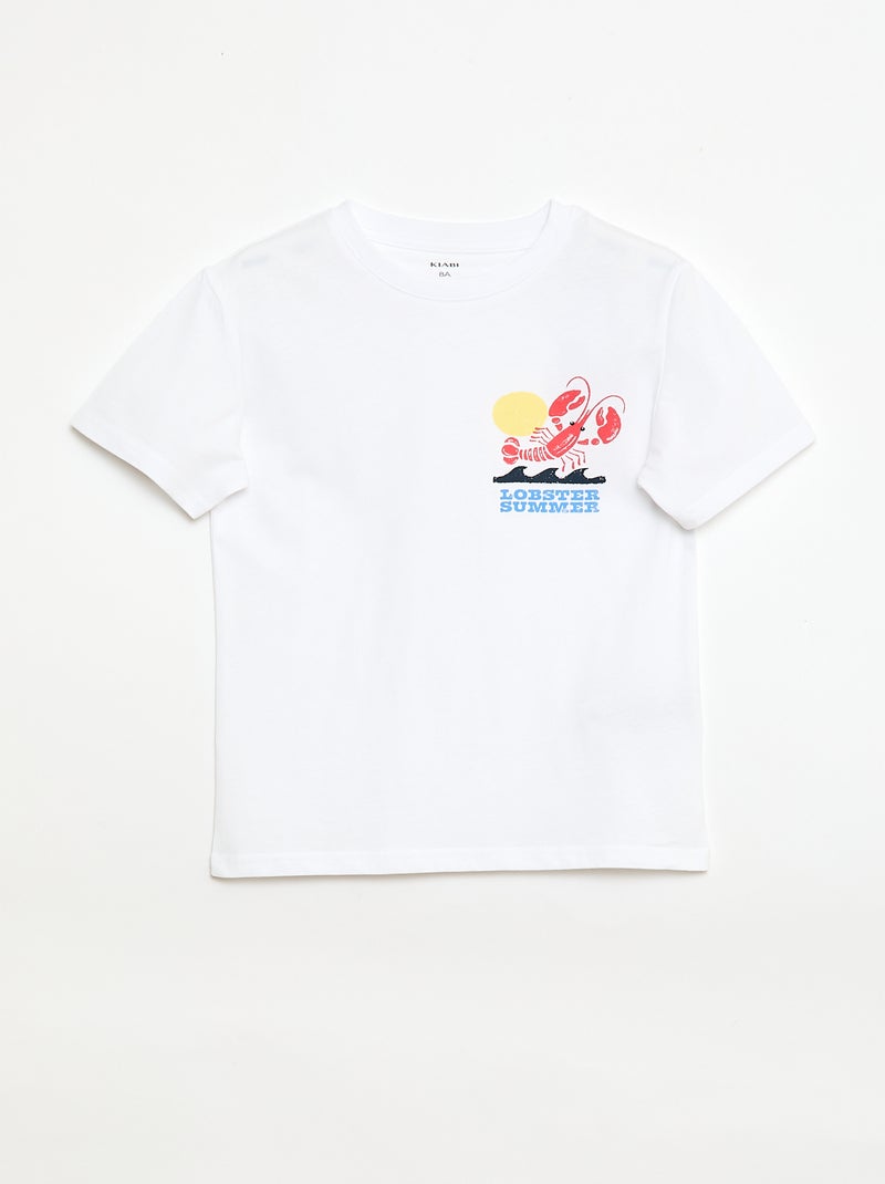 pack de 3 camisetas de algodón Blanco - Kiabi