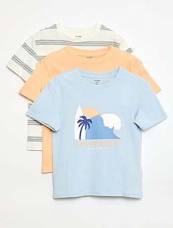 Pack de 3 camisetas de algodón