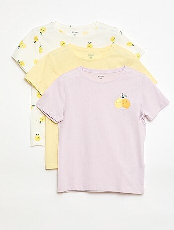 Pack de 3 camisetas de manga corta