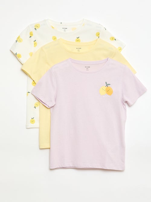 Pack de 3 camisetas de manga corta - Kiabi