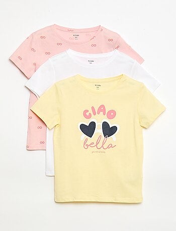 Pack de 3 camisetas de manga corta