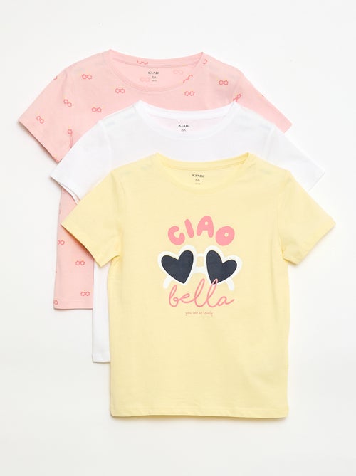 Pack de 3 camisetas de manga corta - Kiabi