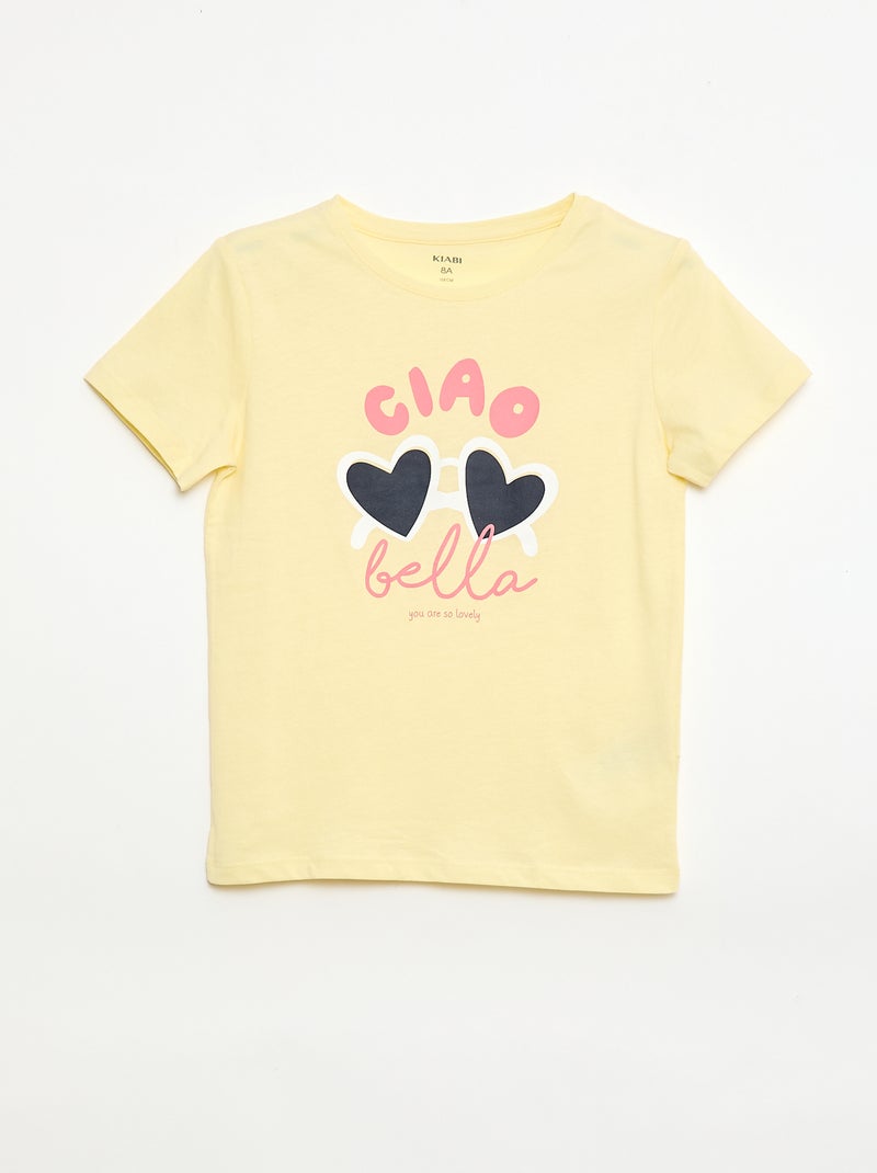 Pack de 3 camisetas de manga corta Amarillo - Kiabi