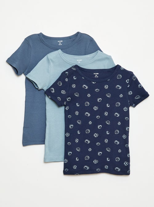 Pack de 3 camisetas de manga corta - Kiabi