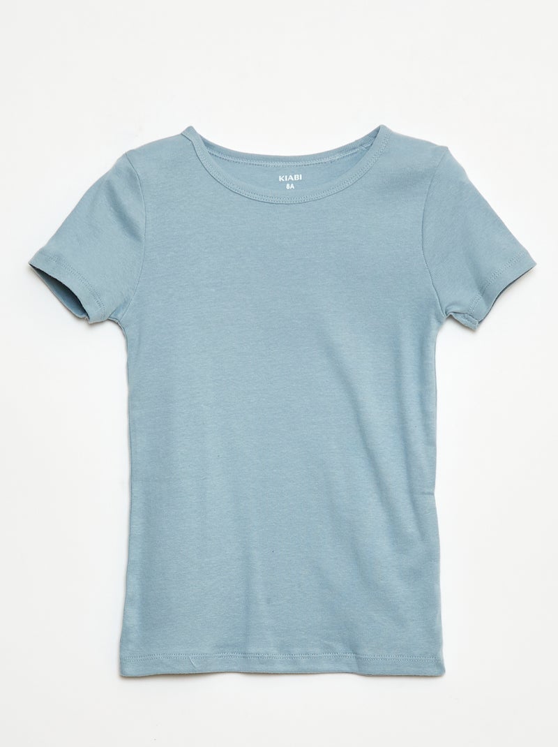 Pack de 3 camisetas de manga corta Azul - Kiabi