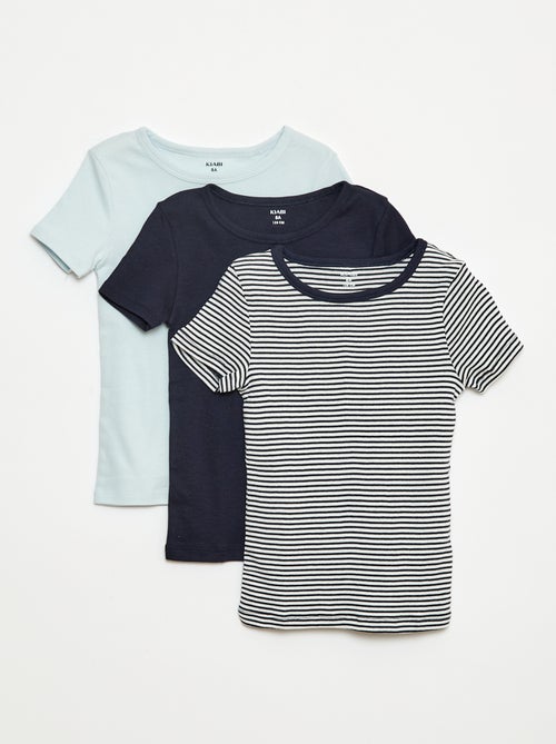 Pack de 3 camisetas de manga corta - Kiabi