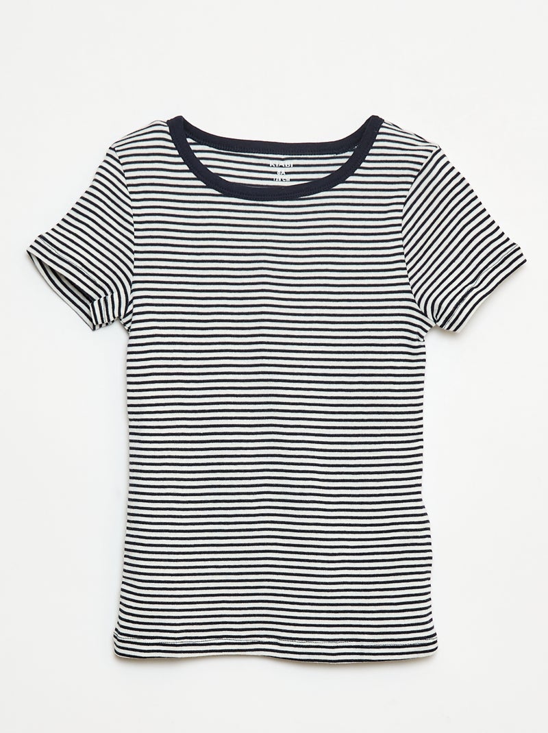 Pack de 3 camisetas de manga corta Azul - Kiabi