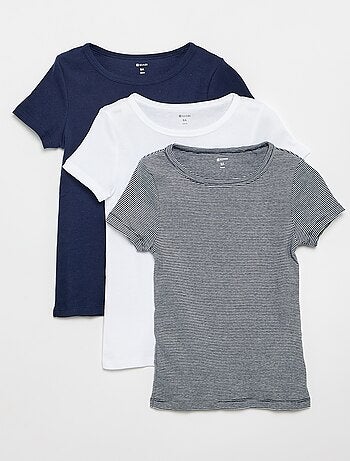 Pack de 3 camisetas de manga corta