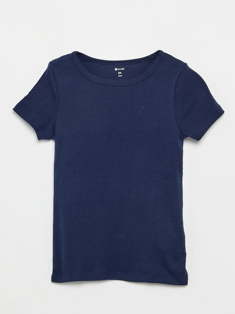 Pack de 3 camisetas de manga corta Azul - Kiabi