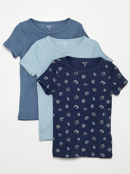 Pack de 3 camisetas de manga corta - Kiabi
