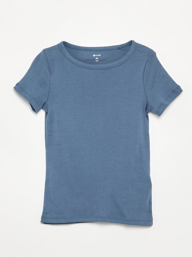 Pack de 3 camisetas de manga corta Azul - Kiabi