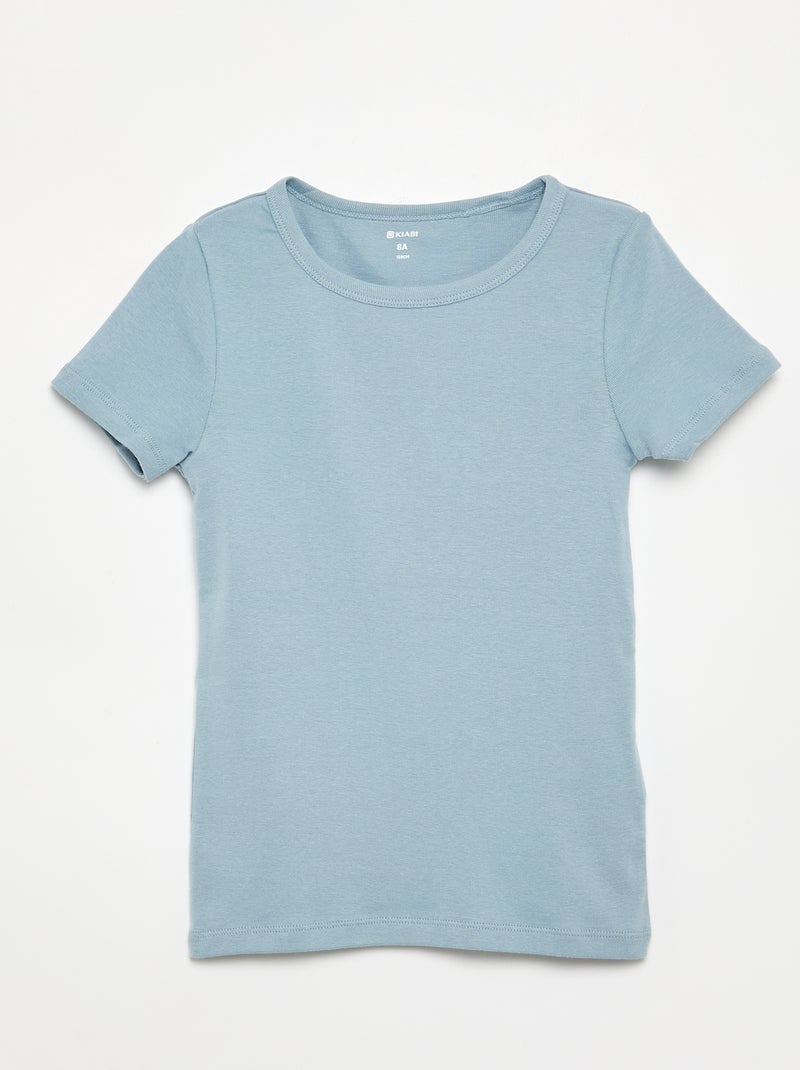 Pack de 3 camisetas de manga corta Azul - Kiabi