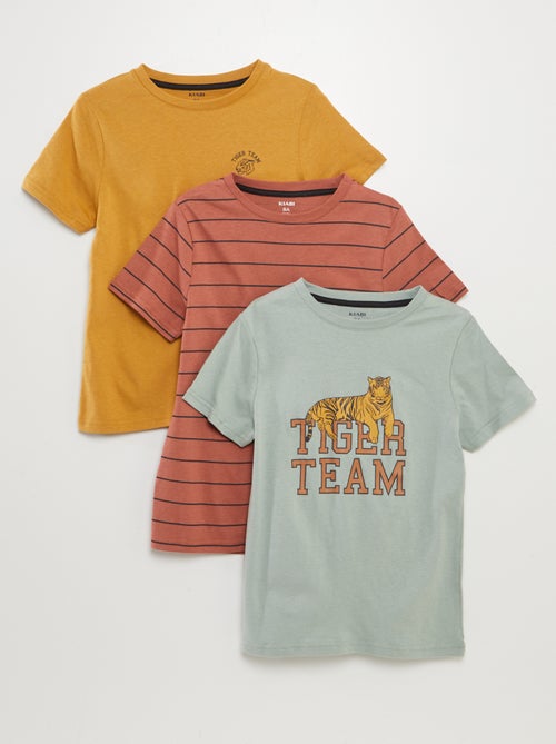 Pack de 3 camisetas de manga corta - Kiabi