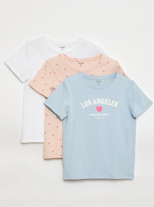 Pack de 3 camisetas de manga corta - Kiabi