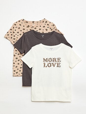 Pack de 3 camisetas de manga corta