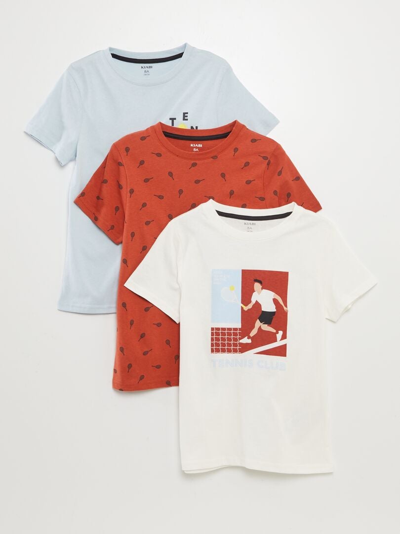 Pack De 4 Camisetas De Manga Corta NEXT - Algodón, Cuello Redondo, Básicos Para Diario, Varios Colores