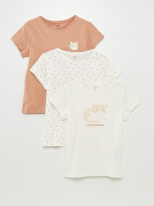 Pack de 3 camisetas de manga corta - Kiabi