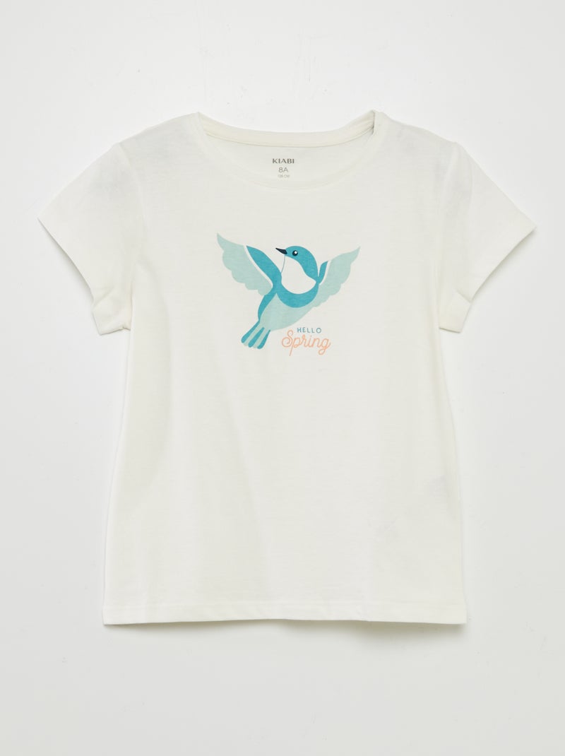 Pack de 3 camisetas de manga corta BLANCO - Kiabi