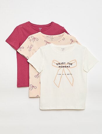 Pack de 3 camisetas de manga corta
