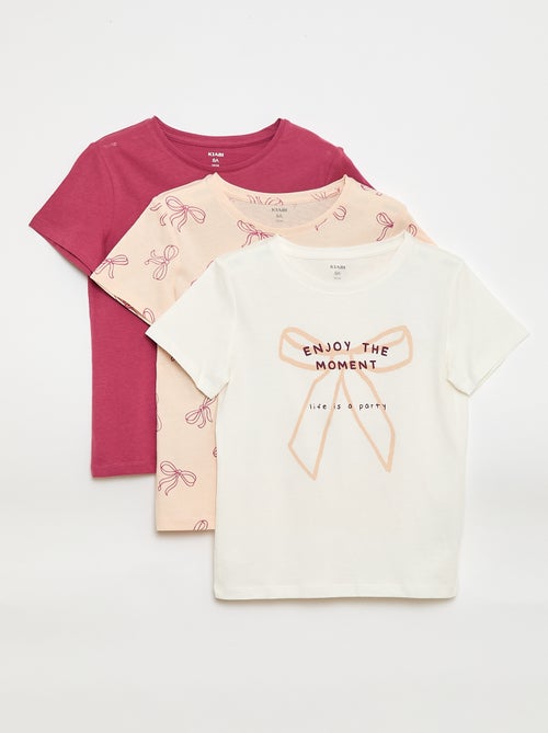 Pack de 3 camisetas de manga corta - Kiabi