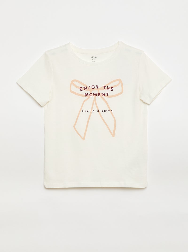 Pack de 3 camisetas de manga corta Blanco - Kiabi