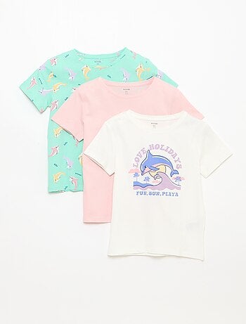 Pack de 3 camisetas de manga corta