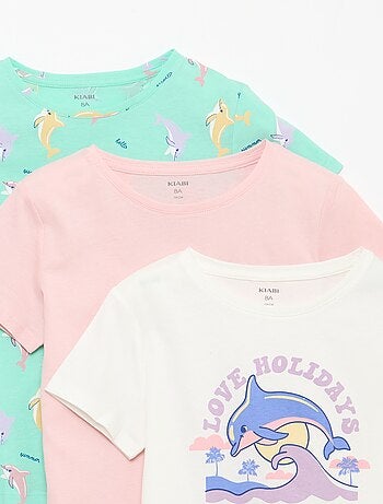 Pack de 3 camisetas de manga corta