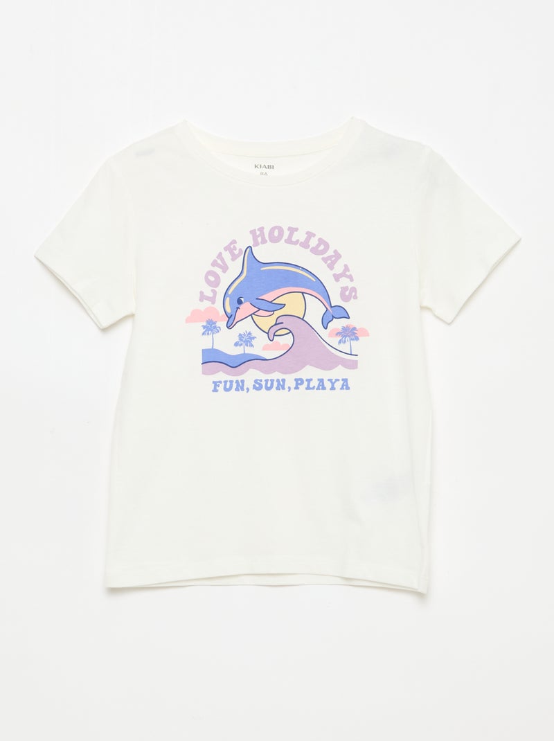 Pack de 3 camisetas de manga corta Blanco - Kiabi