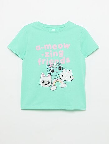 Pack de 3 Camisetas de manga corta 'Gabby y la casa mágica'