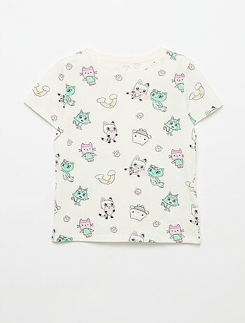 Pack de 3 Camisetas de manga corta 'Gabby y la casa mágica'