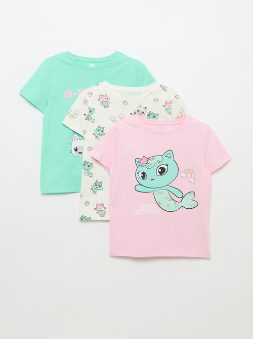 Pack de 3 Camisetas de manga corta 'Gabby y la casa mágica' - Kiabi