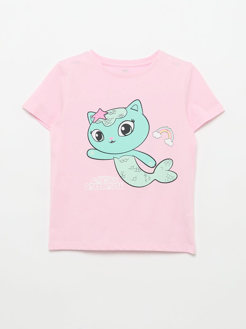 Pack de 3 Camisetas de manga corta 'Gabby y la casa mágica' Rosa - Kiabi