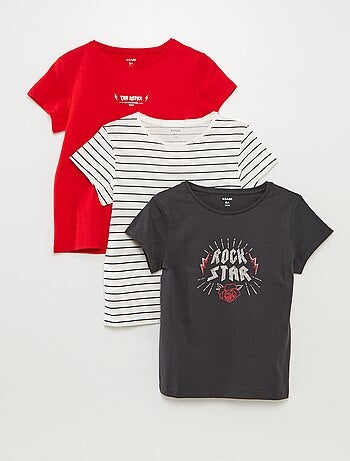 Pack de 3 camisetas de manga corta