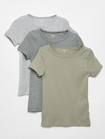 Pack de 3 camisetas de manga corta