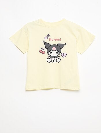 Pack de 3 camisetas de manga corta 'Kuromi' en algodón