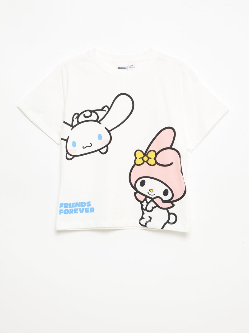 Pack de 3 camisetas de manga corta 'Kuromi' en algodón Blanco - Kiabi