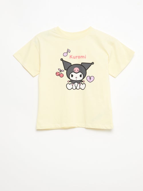 Pack de 3 camisetas de manga corta 'Kuromi' en algodón - Kiabi