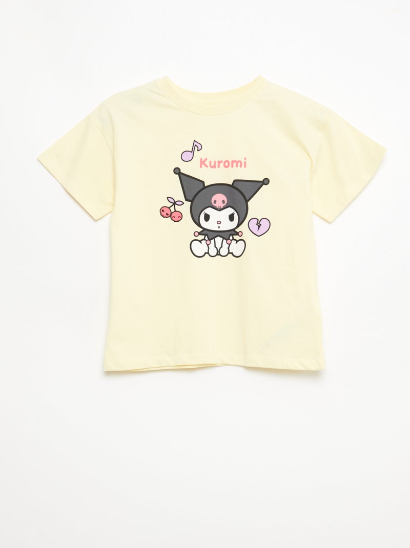 Pack de 3 camisetas de manga corta 'Kuromi' en algodón Blanco - Kiabi