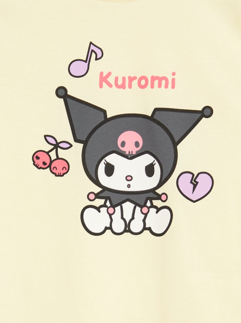 Pack de 3 camisetas de manga corta 'Kuromi' en algodón Blanco - Kiabi