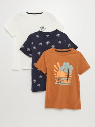 Pack de 3 camisetas de manga corta