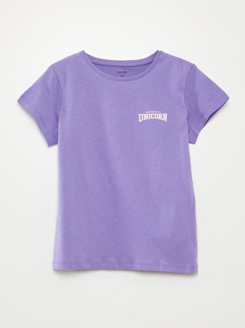 Pack de 3 camisetas de manga corta PURPURA - Kiabi