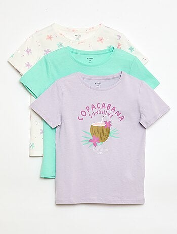 Pack de 3 camisetas de manga corta