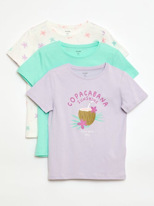 Pack de 3 camisetas de manga corta - Kiabi