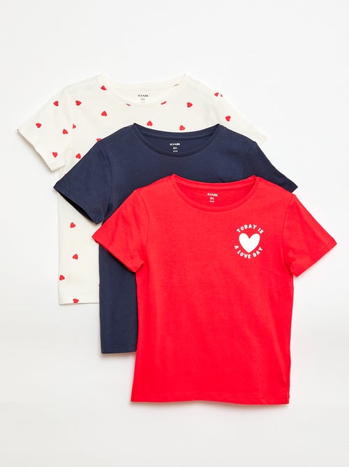 Pack de 3 camisetas de manga corta - Kiabi