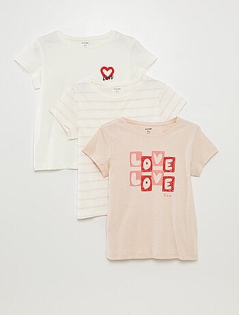 Pack de 3 camisetas de manga corta