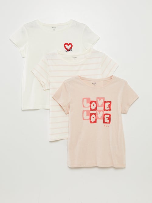 Pack de 3 camisetas de manga corta - Kiabi