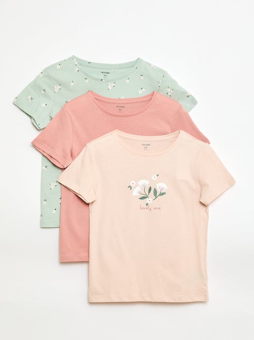 Pack de 3 camisetas de manga corta - Kiabi