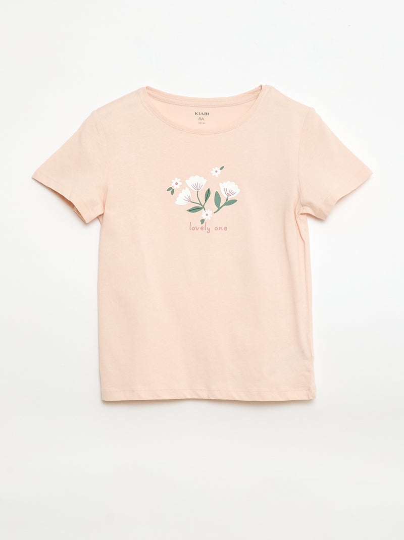Pack de 3 camisetas de manga corta Rosa - Kiabi